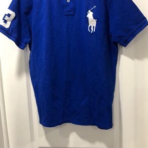 Ralph Lauren blue polo custom slim fit